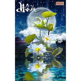 Mua Tranh dán tường 3D  tranh Hoa Sen