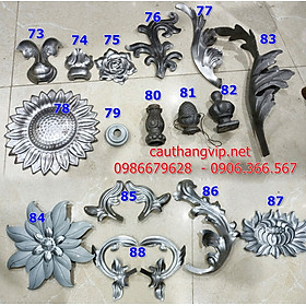 Hoa sắt dập trang trí