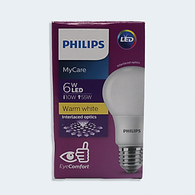 Bóng LED bulb Mycare E27 1CT/12 APR 6W Philips