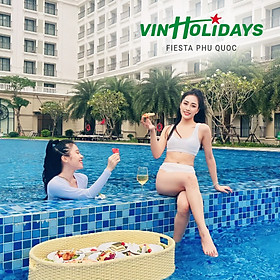 Hình ảnh Combo 3N2Đ Vinpearl VinHolidays Fiesta Hotel 4* Phú Quốc - Vé VinWonders, Vé Safari, Bữa Sáng Cho 02 Người, Ngay Grand World, Gần Biển