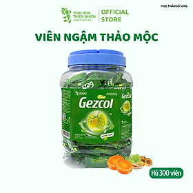 Kẹo thảo mộc Gezcol (Hủ 300 viên) - Genat - Tinh Hoa Thiên Nhiên