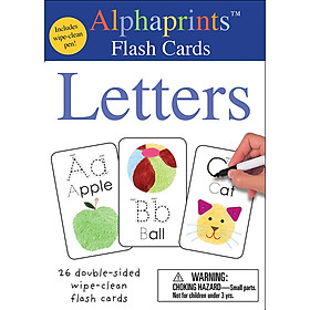 Alphaprints: Wipe Clean Flash Cards Letters