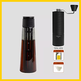 Combo chai ngâm cà phê lạnh và cối xay C2S TIMEMORE