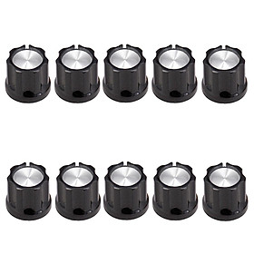 Replacement 10pcs Screw Fixing Volume Control Knob for Bass & Guitar Parts