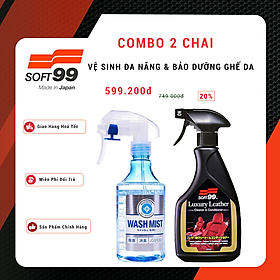 Combo Vệ Sinh Đa Năng Wash Mist L-82 & Bảo Dưỡng Ghế Da Luxury Leather L