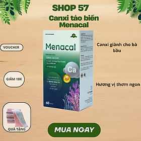 Canxi Menacal - Canxi từ tảo biển và san hô cho mẹ bầu và trẻ nhỏ (hộp 60 viên)