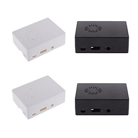 4Pieces Mini Enclosure Case Box Support Install Fan for Raspberry Pi B+/Pi 2/Pi 3 (2Pack for Each Color)