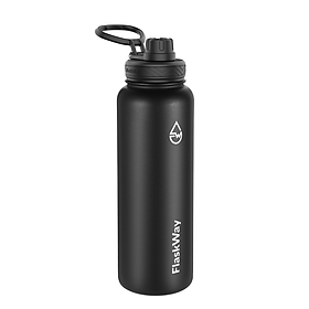 Mua Bình nước giữ nhiệt FlaskWay màu đen Night Black 40oz (1200ml)