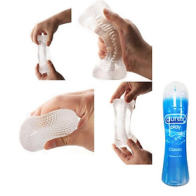 Khối Silicone luyện tập nam tặng kèm gel durex classic 50ml (Hàng chính hãng)