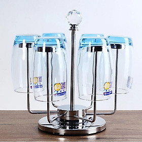 Mua Giá úp cốc Inox xoay 360 độ