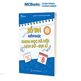 Sách - Sổ tay kiến thức khoa học xã hội Lịch Sử - Địa Lí lớp 8