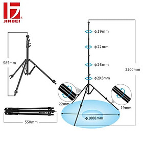 Mua CHÂN ĐÈN GẤP NGƯỢC JINBEI L- 2400 Hangfd Chính Hãng