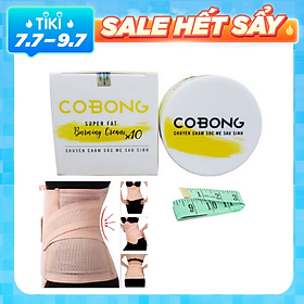 Kem tan mỡ cô bông x10 tặng thước dây và đai nịt bụng định hình