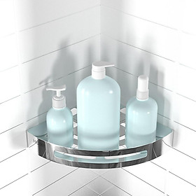 Kệ góc nhà tắm nhà vệ sinh đựng xà bông 25x25 100%inox 304 chống rỉ sét chống ăn mòn chịu nước và nhiẹt độ bền cao