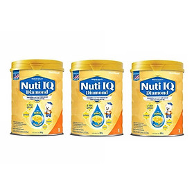 Bộ 3 Lon Sữa bột NUTI IQ Diamond số 1 cho trẻ từ 0-6 tháng - 900g