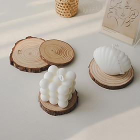 Mua Đế lót cốc lót ly khoanh gỗ tròn decor chụp ảnh trang trí nhà cửa quán cafe