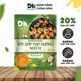 Combo Sốt thịt nướng ngũ vị Dh Foods 65gr - sốt ướp thịt hoàn chỉnh từ mật ong hoa và rau củ tươi