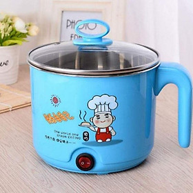 Mua Ca Nấu Mì  Ăn Lẩu  Đun Nước Siêu Tốc Đa Năng Mini 2 Tầng Tặng Kèm Xửng Hấp - Hàng Chất Lượng
