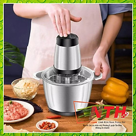 Mua Máy xay thịt  máy xay đa năng công suất 250W  cối inox304 4 lưỡi dao sắc bén đa năng dùng cho gia đình