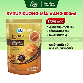 Siro Đường Mía Vàng Mitr Phol Golden Syrup Nguyên Liệu Pha Chế Trà Sữa Làm Bánh Nấu Ăn Gói 800ml