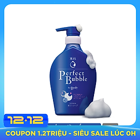 Sữa tắm dưỡng ẩm hương hoa tươi mát Senka Perfect Bubble for Body Floral Plus 500ml