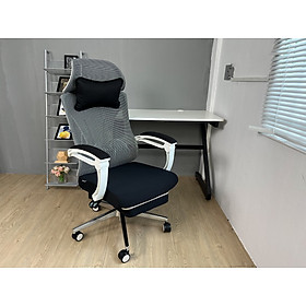 Mua Ghế văn phòng ngả lưng duỗi chân có gối tựa đầu nhập khẩu Ghế làm việc lưng lưới cao cấp CR4321-M