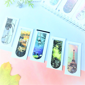 Combo 5 Bookmark Nam Châm Đánh Dấu Sách - Kiến Trúc (Mẫu Ngẫu Nhiên)