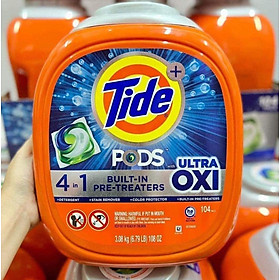 Viên Giặt Tide Pods Ultra Oxi 104 Viên 3.08kg – Mỹ