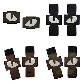 4 Pair Glow in The Dark Eyes Patch, Tactical Appliques Badges Green