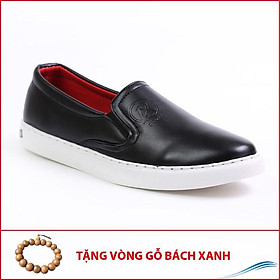 Giày Slip On Nam Aroti Đế Khâu Chắc Chắn Phong Cách Đơn Giản Màu Đen - M498-DEN(GB)