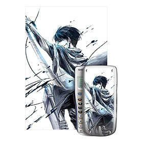 Decal Trang Trí Máy Tính Casio/Vinacal Nhân Vật Truyện Tranh Attack On Titan TAT-001