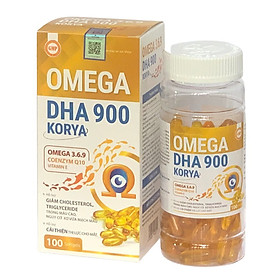 ￼Viên dầu cá Omega 369 DHA Korya, hộp 100 viên, bổ sung dưỡng chất cho mắt, giảm nguy cơ về tim mạch, Vinaphar