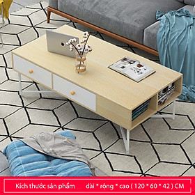 Mua Bàn trà có ngăn kéo - Bàn trà phòng khách đa năng (kt 120*60*42cm) Giao màu ngẫu nhiên
