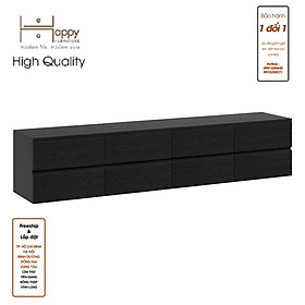 [Happy Home Furniture ] OLA , Kệ TV 8 ngăn kéo - treo tường , 200cm x 40cm x 42cm ( DxRxC), KTV_024