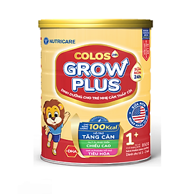 Sữa công thức Colos 24h Grow Plus 1+ lon 850g - giúp trẻ phát triển toàn diện
