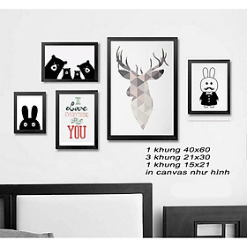 Mua Tranh canvas kèm khung tranh treo tường