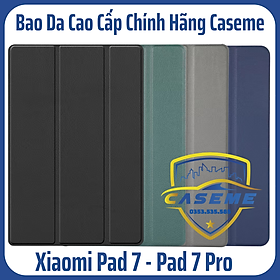Bao Da Từ Tính Chống Sốc Dành Cho Xiaomi Pad 7 / 7 Pro 11.2 inch (2024) – Auto Sleep/Wake, Gập 3 Có Giá Đỡ, Da PU Cao Cấp - Hàng Chính Hãng - Xiaomi Pad 7 Pro - Đen