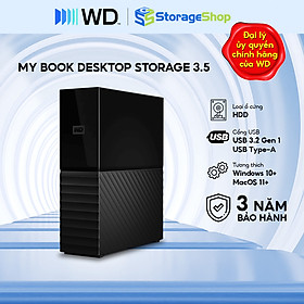 Ổ Cứng Máy Tính Để Bàn Western Digital WD My Book 3.5 inch USB Gen 1 Hàng Chính Hãng