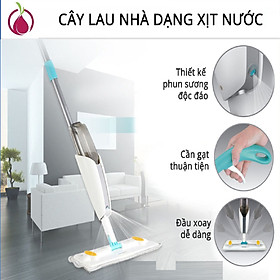 Mua Cây lau nhà phun sương thông minh 2IN1 AURORA  đầu xoay 360 độ lau mọi ngóc ngách  bông lau nhà siêu thấm  chổi lau sàn đa năng Hàng chính hãng