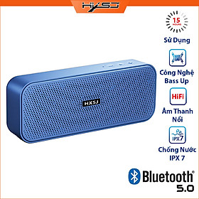 Loa Bluetooth HXSJ V6 Bản Mở Rộng Hỗ Trợ Kết Nối Bluetooth 5.0, Thẻ Nhớ, USB, Công suất 2 loa 10W Nhiều Màu Sắc - Hàng chính hãng