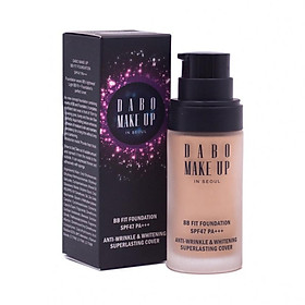 Kem nền trang điểm mềm mịn, chống nắng kiềm dầu DABO Make-up BB Fit Foundation SPF47 PA+++ #13 tone sáng