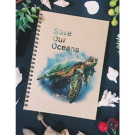 Notebook - Sổ Kraft gáy lò xo - bìa bồi dày cứng