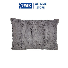 Gối trang trí | JYSK Myggblom | polyester | be/xám | R35xD50cm