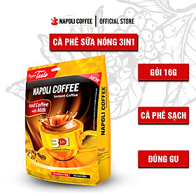 Cà Phê 3IN1 Sữa Nóng Napoli Coffee- Cafe Từ Arabica Robusta Hạt SẠCH