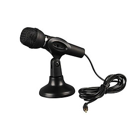 Micro có kèm giá đở dùng cho Máy vi tính, Laptop - Điện thoại - Học online, Thu âm, Karaoke, Voice chat