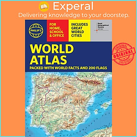 Sách - Philip's RGS World Atlas (A4) - with Global Cities, Facts and Flags by Philip's Maps (UK edition, paperback)