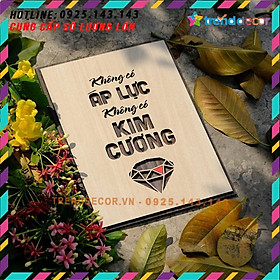 Tranh gỗ treo tường_Không có áp lực không có kim _CRN_01 Kích thước 27x20cm