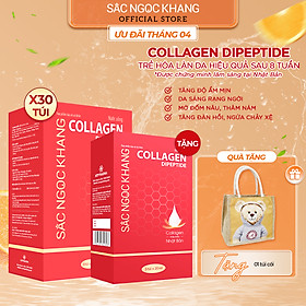 (New) Nước uống Collagen depeptide 30 túi Sắc Ngọc Khang tinh khiết nhập khẩu từ Nhật Bản, đạt chuẩn hàm lượng hấp thụ nhanh & vượt trội giúp trẻ hóa làn da - săn chắc và sáng mịn