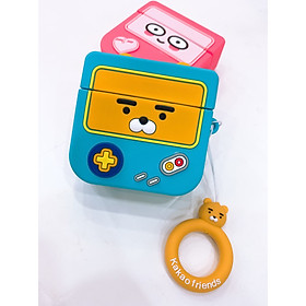 Bao Đựng Tai Nghe Airpods Pro hình máy chơi game Line Friends, chất liệu Silicone mềm, có kèm theo móc treo dễ thương, thiết kế mỏng nhẹ, ôm khít tai nghe (Giao ngẫu nhiên)
