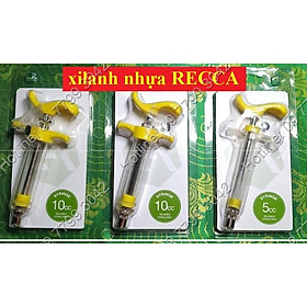 Xilanh nhựa recca 10ml - xilanh thú y - bơm tiêm thú y